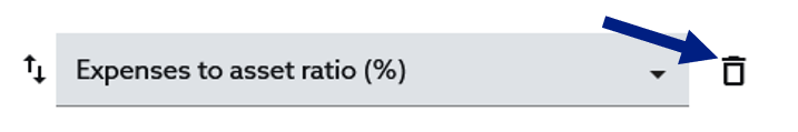 Select the trash can to delete